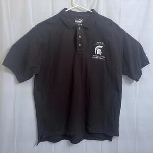 Vintage PUMA Michigan State Spartans 2000 National Champions Polo Shirt Men's XL